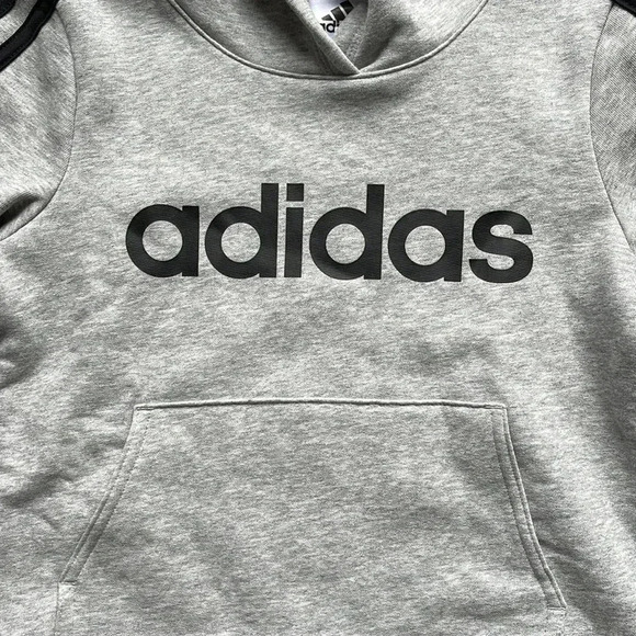 Adidas Boys Bold 3-Stripes Pullover Hoodie​​ - Picture 3 of 13